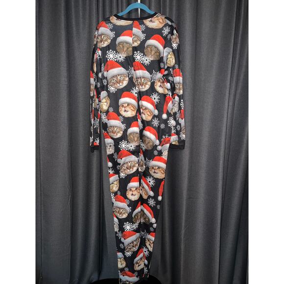 Ugly Christmas Sweater Onesie Size Large Cat - Picture 3 of 3